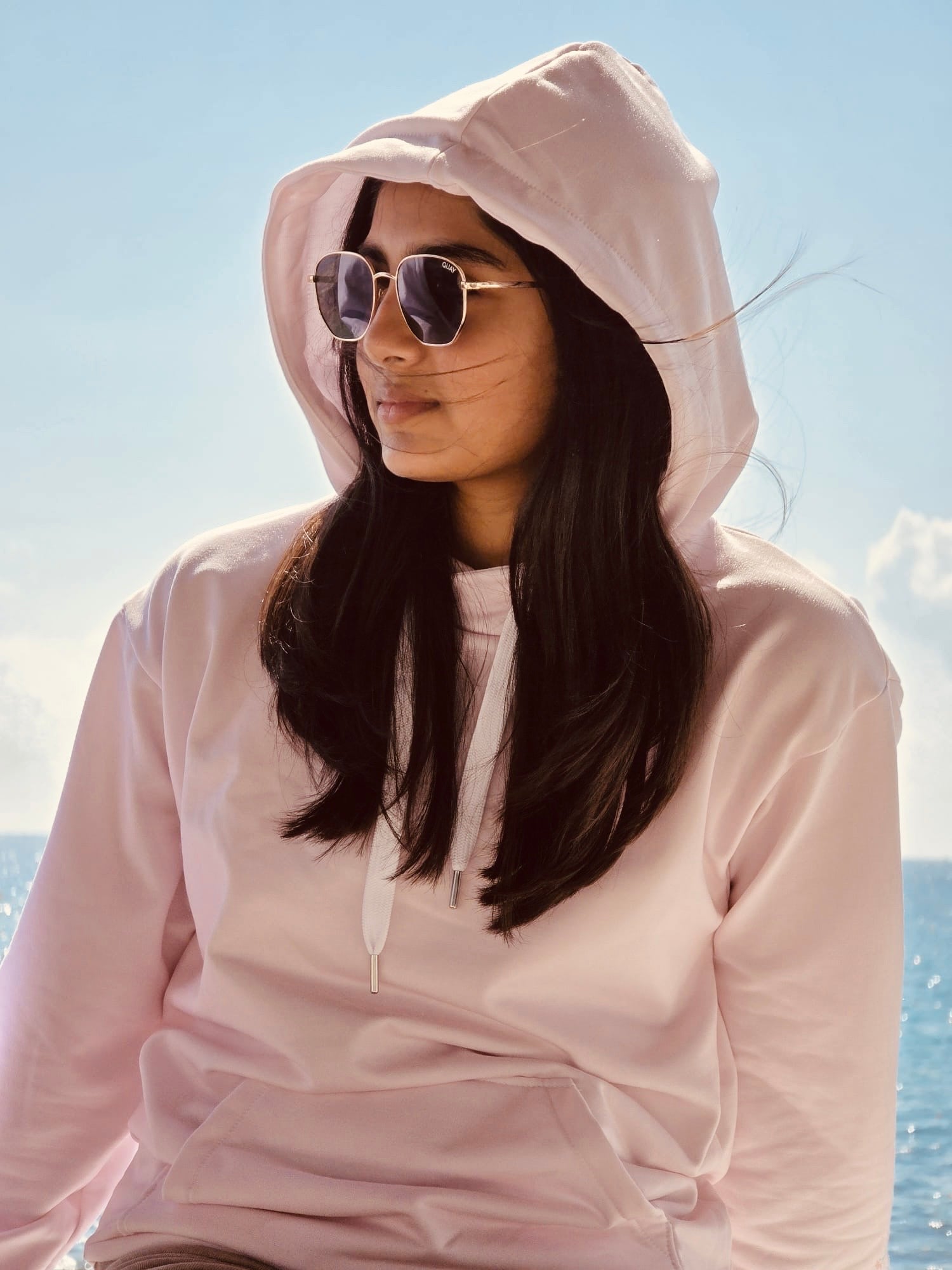 Unisex Dusty Pink Hoodie