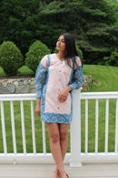 Chanderi Back Detail Short Dress