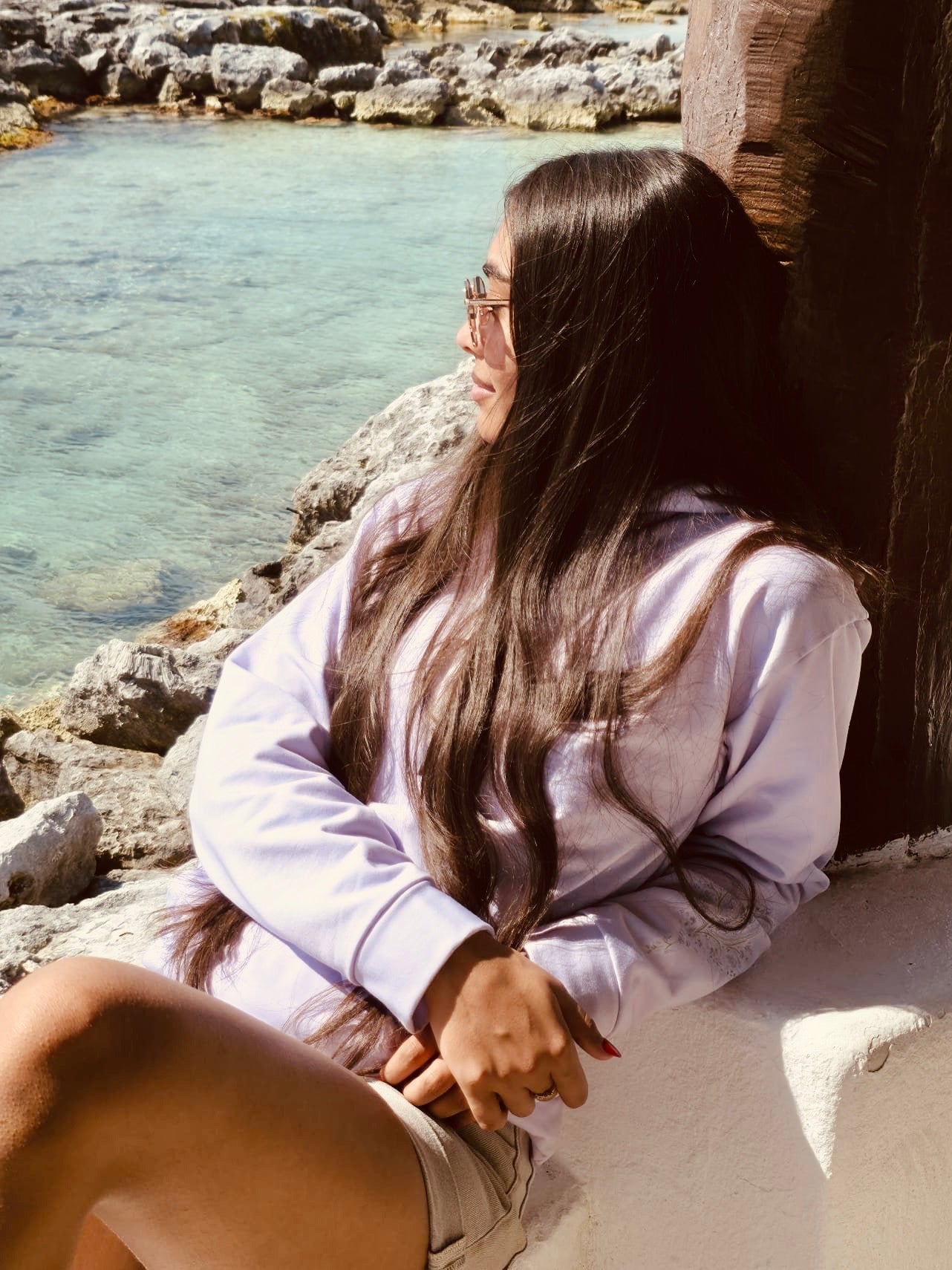 Unisex Lavender Cotton Hoodie