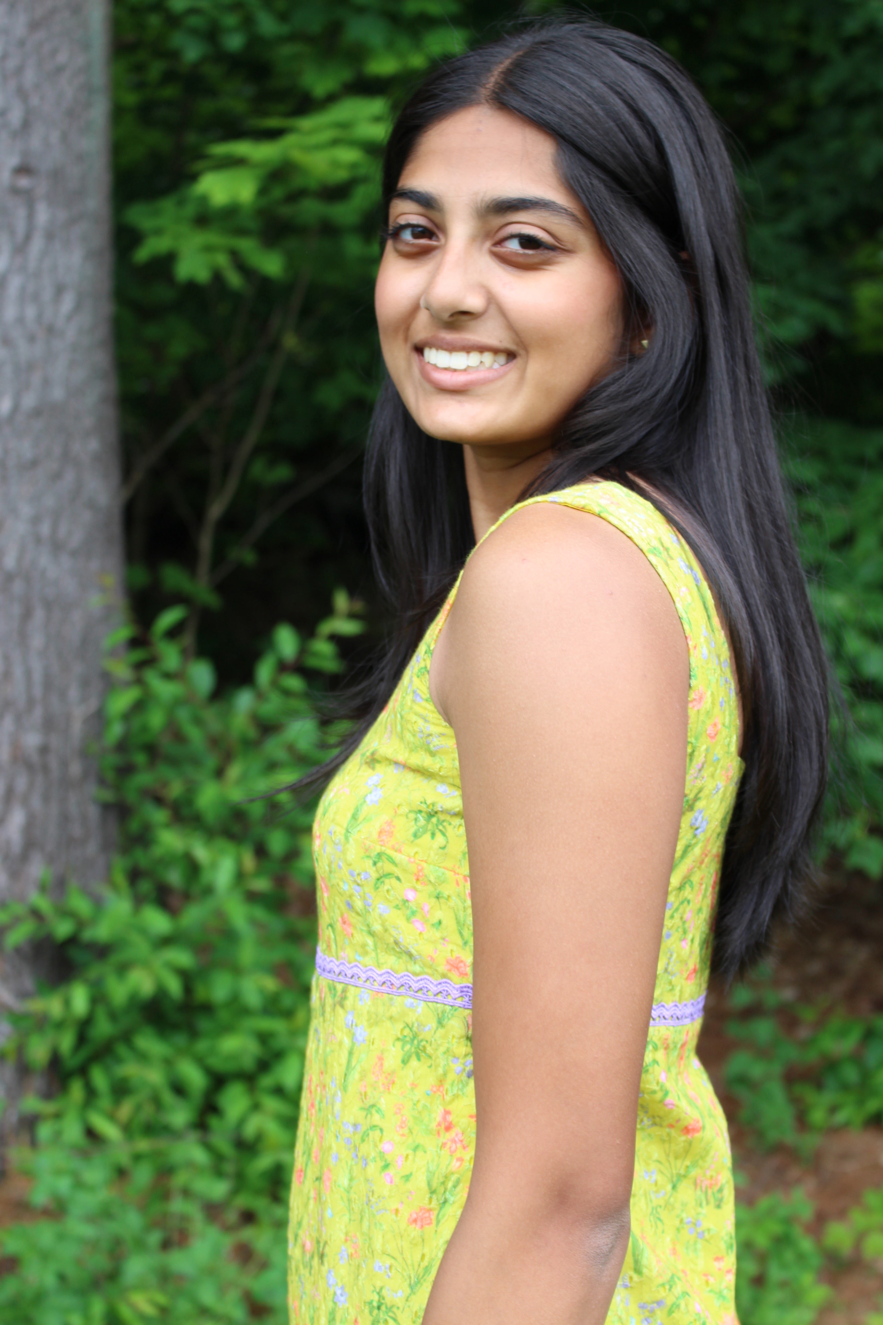 Lime green Cotton Hakoba Dress