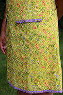Lime green Cotton Hakoba Dress