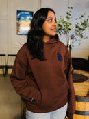 Unisex oversized heavyweight cotton hoodie with embroidery