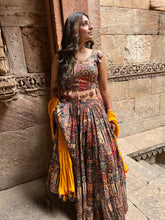 Load image into Gallery viewer, Gray Boho Lehenga
