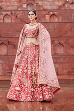Load image into Gallery viewer, Red/Pink Bridal Lehenga
