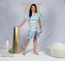 Load image into Gallery viewer, Santorini Puffed Sleeve Dress
